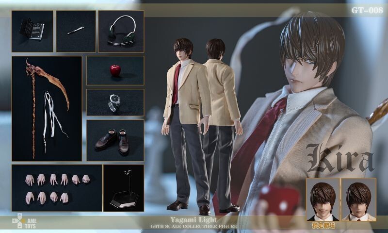 GAMETOYS death note デスノート 夜神月 やがみ ライト GT-008 1 GAMETOYS death note デスノート 夜神月 やがみ ライト GT-008 1