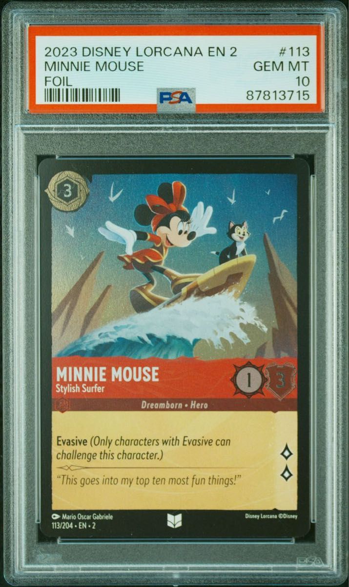 PSA10】FOIL ディズニー ロルカナ 113/204 EN2 Minnie Mouse PSA10】FOIL ディズニー ロルカナ 113/204 EN2 Minnie Mouse