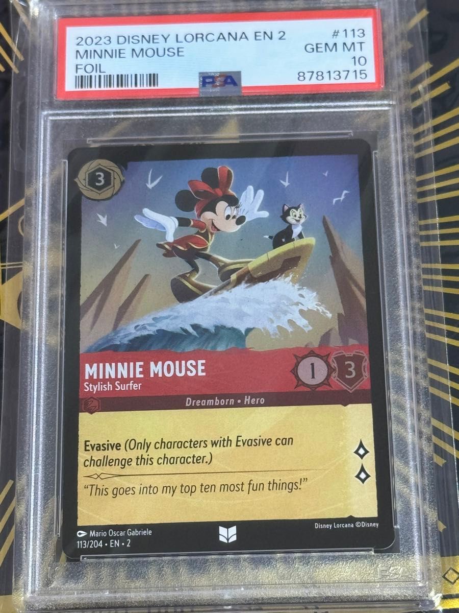 PSA10】FOIL ディズニー ロルカナ 113/204 EN2 Minnie Mouse PSA10】FOIL ディズニー ロルカナ 113/204 EN2 Minnie Mouse