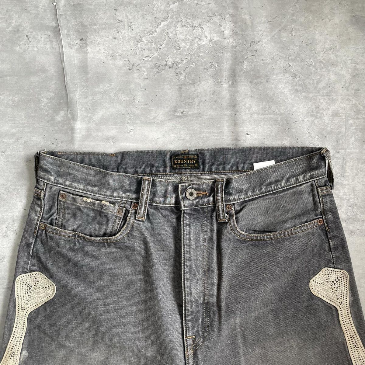 KAPITAL 14ozデニム5Pショートパンツ BONE刺繍 M|Yahoo!フリマ KAPITAL 14ozデニム5Pショートパンツ BONE刺繍 M|Yahoo!フリマ