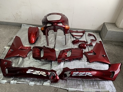 ZZR400 ZZ-R400 ZX400N 93-07 カウル 外装セット レッド 12点 ZZR400 ZZ-R400 ZX400N 93-07 カウル 外装セット レッド 12点