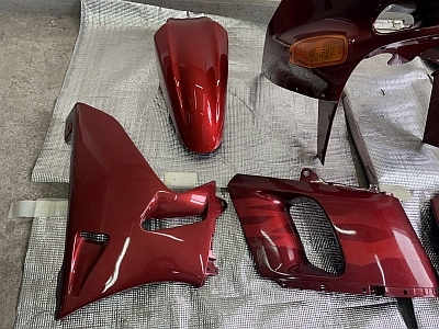 ZZR400 ZZ-R400 ZX400N 93-07 カウル 外装セット レッド 12点 ZZR400 ZZ-R400 ZX400N 93-07 カウル 外装セット レッド 12点