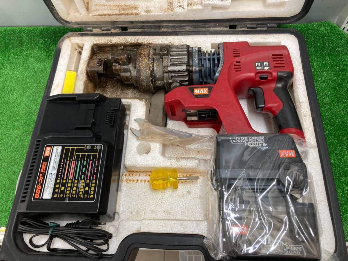 中古品】☆MAX(マック) 25.2v充電式ブラシレス鉄筋カッタ PJ 中古品】☆MAX(マック) 25.2v充電式ブラシレス鉄筋カッタ PJ