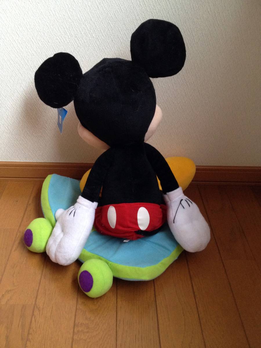 ★Disney ディズニー★ミッキーマウス★スケボーに座ったミッキーが可愛い大きなぬいぐるみ★約60cm★訳あり_画像4