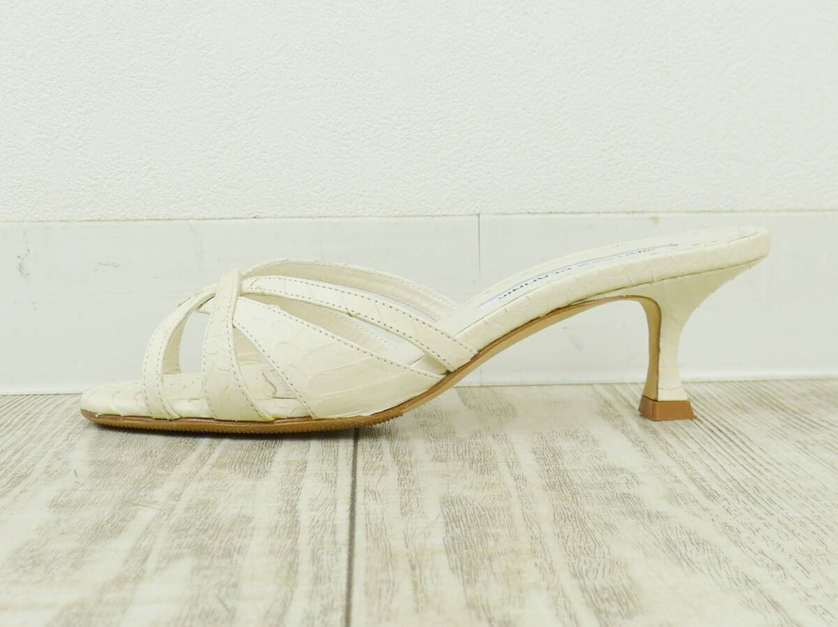 MANOLO BLAHNIK マノロブラニク MACULA 5cm SANDALS(snake MANOLO BLAHNIK マノロブラニク MACULA 5cm SANDALS(snake