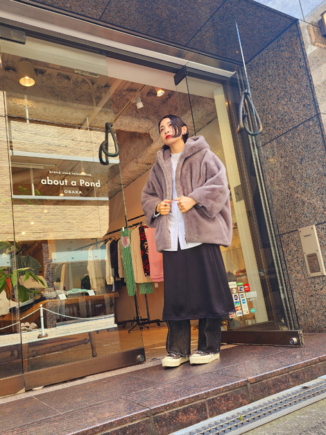 MY WHITE 23AW Deuxieme Classe別注GREY エコ ミンクファー MY WHITE 23AW Deuxieme Classe別注GREY エコ ミンクファー