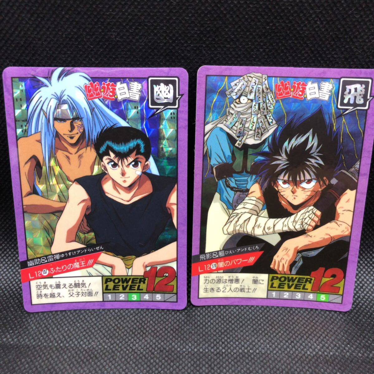 幽遊白書 カードダス No 137 170 幽助&雷禅 飛影&躯 キラ 幽遊白書 カードダス No 137 170 幽助&雷禅 飛影&躯 キラ