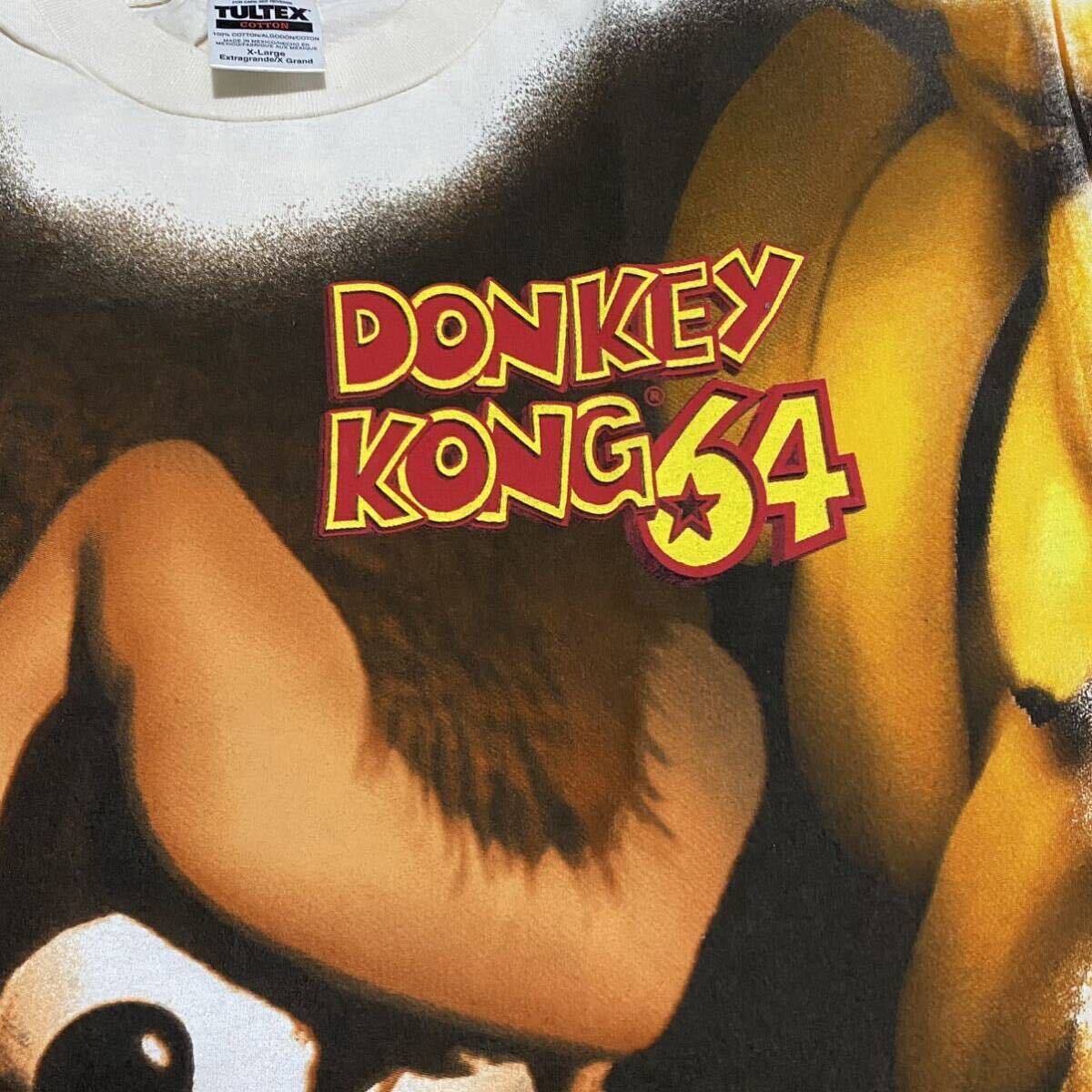 激レア 90's TULTEX DONKEY KONG 64 大迫力 総柄 両面プリント T 激レア 90's TULTEX DONKEY KONG 64 大迫力 総柄 両面プリント T