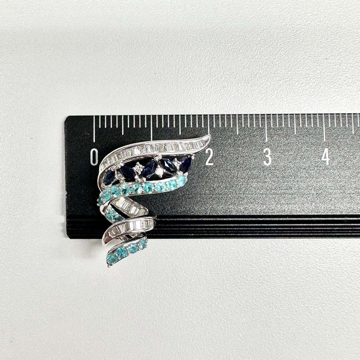 新品 笠原真寿美 マスミカサハラ K18WG サファイア&パライバ 新品 笠原真寿美 マスミカサハラ K18WG サファイア&パライバ