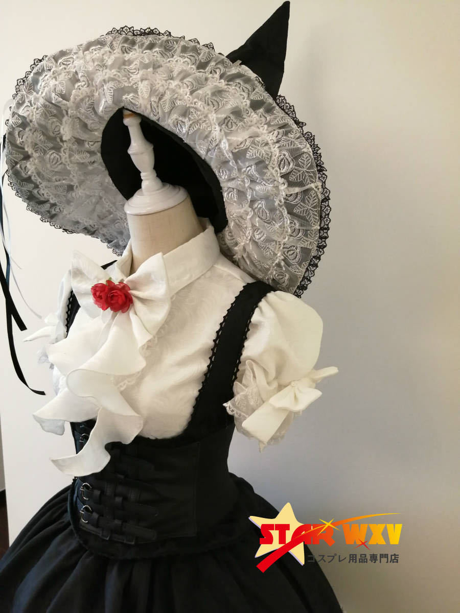 正規品!】コスプレ衣装 東方Project 霧雨魔理沙 フリル地獄 正規品!】コスプレ衣装 東方Project 霧雨魔理沙 フリル地獄