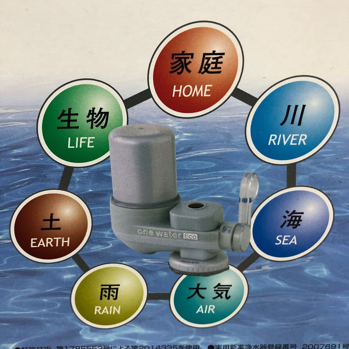 ONE WATER ECO キッチン用浄水器 本体 カートリッジ付き(ワン ONE WATER ECO キッチン用浄水器 本体 カートリッジ付き(ワン
