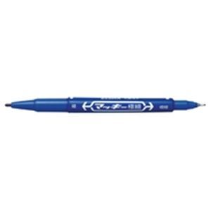 【新品】(業務用30セット) ZEBRA ゼブラ 油性ペン/マッキー 〔極細 0.5mm/青〕 MO-120-MC-BL