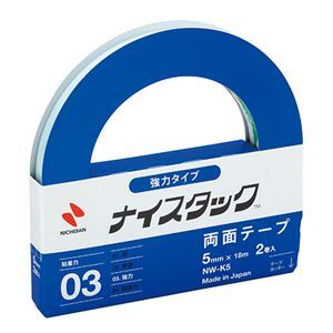 【新品】(まとめ) ニチバン ナイスタック 強力タイプ 5mm×18m 2巻入 〔×10セット〕