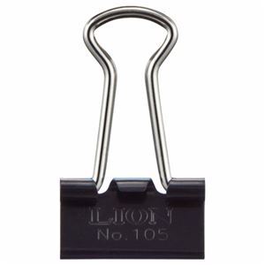 【新品】(まとめ) ライオン事務器 バインダークリップ 豆口幅13mm No.105 1箱(10個) 〔×30セット〕