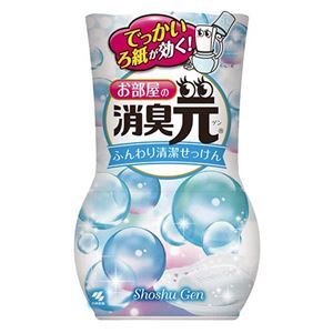 【新品】(まとめ)小林製薬 お部屋の消臭元ふんわり清潔せっけん 400ml 1セット(3個)〔×5セット〕