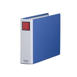 【新品】(業務用10セット) キングジム パイプ式ファイル/スーパードッチ脱着イージー 〔A4/ヨコ型〕 とじ厚:50mm 2485A 青
