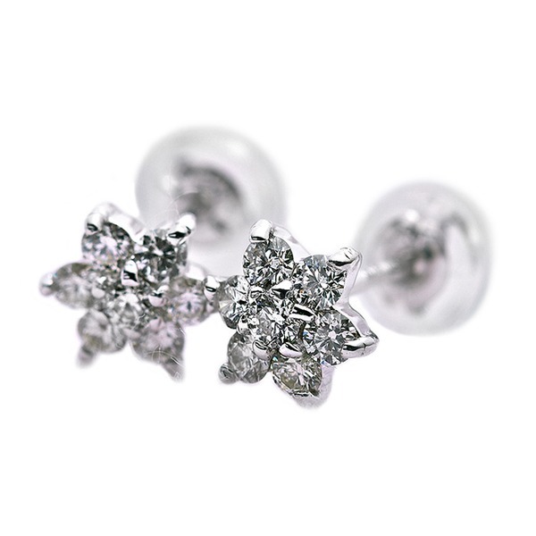 新品】ダイヤモンド ピアス 0.3ct K18 ホワイトゴールド 0.3 新品】ダイヤモンド ピアス 0.3ct K18 ホワイトゴールド 0.3