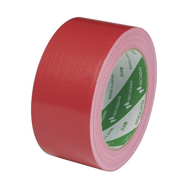 【新品】ニチバン 布粘着テープ No.121 中軽量物封かん用 50mm×25m 赤 1211-50 1セット(30巻)