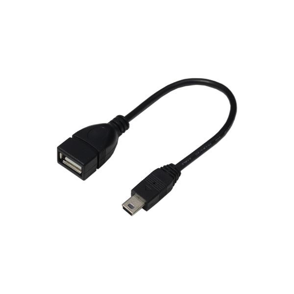 【新品】(まとめ)変換名人 USBケーブル20 A(メス) to mini(オス) USBAB/M5A20〔×10セット〕