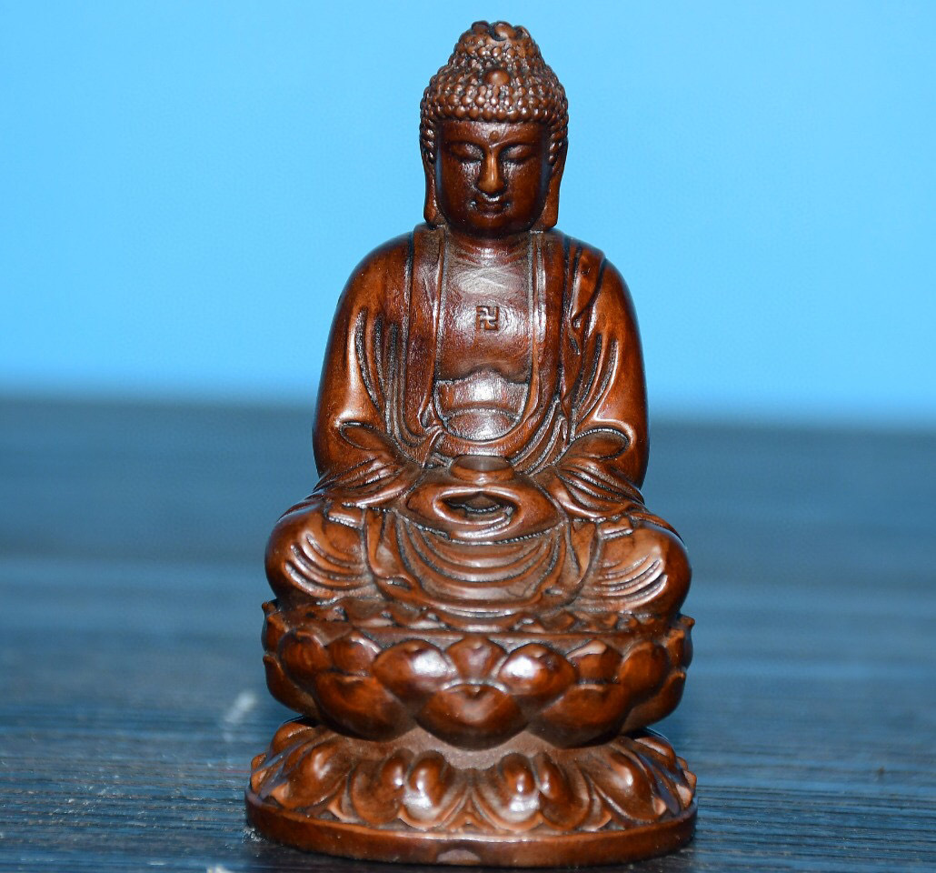 超珍館蔵】黄楊木製 細密彫 三聖像 置物 古賞物 古 超珍館蔵】黄楊木製 細密彫 三聖像 置物 古賞物 古