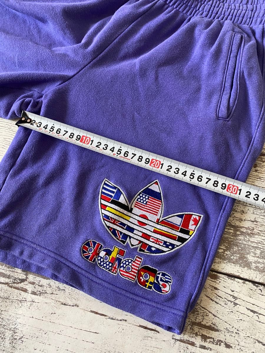 激レア adidas 80's 90's セットアップ 国旗 刺繍ロゴ 半袖 激レア adidas 80's 90's セットアップ 国旗 刺繍ロゴ 半袖