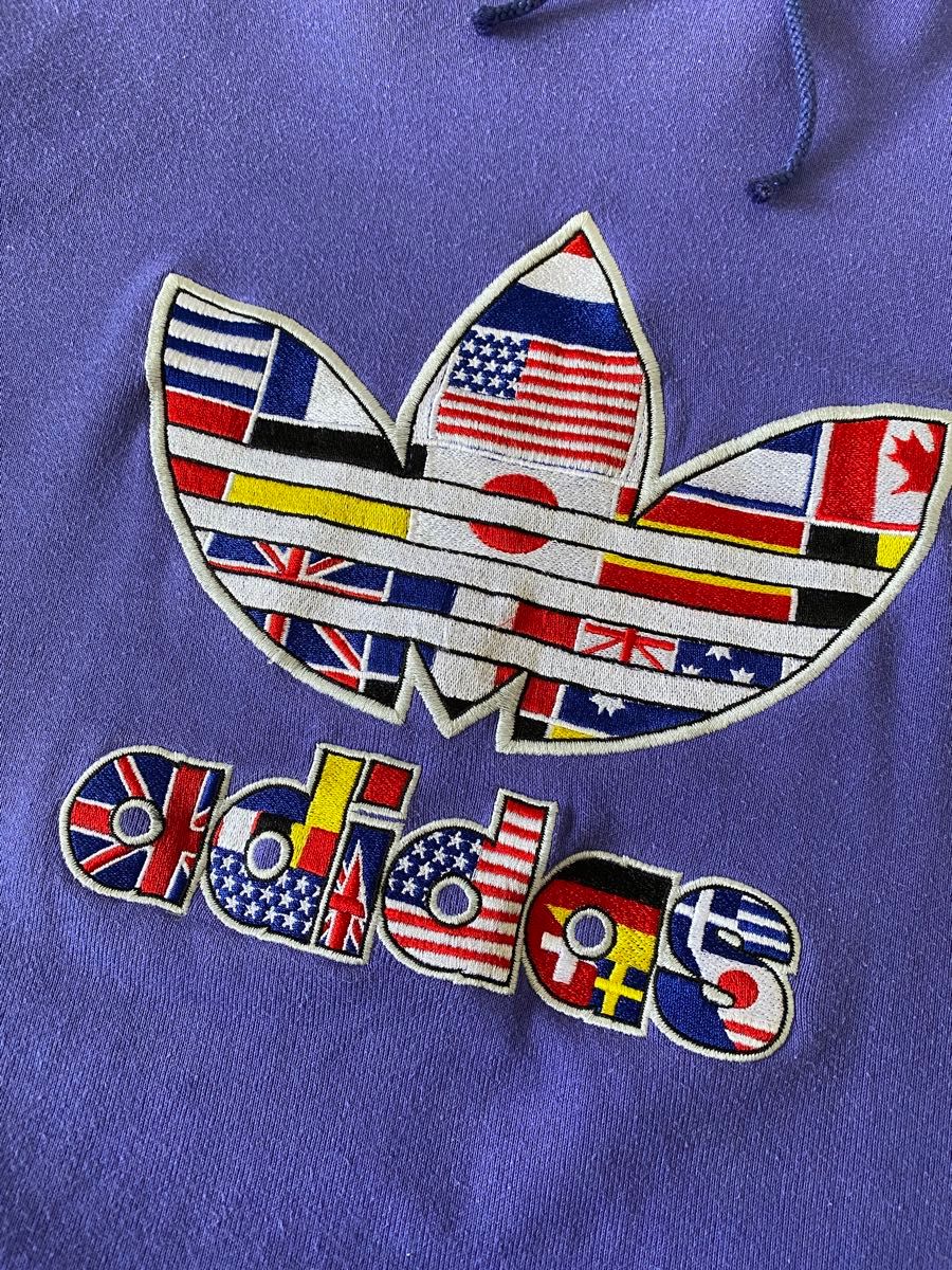 激レア adidas 80's 90's セットアップ 国旗 刺繍ロゴ 半袖 激レア adidas 80's 90's セットアップ 国旗 刺繍ロゴ 半袖