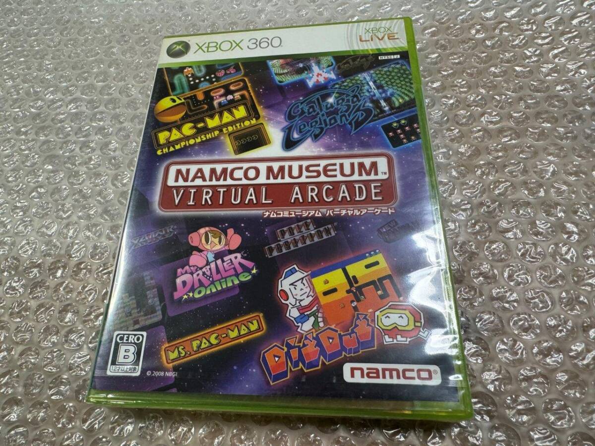 XBOX360 ナムコミュージアム バーチャルアーケード 新品未開封 側面日焼け（小） 送料無料 同梱可