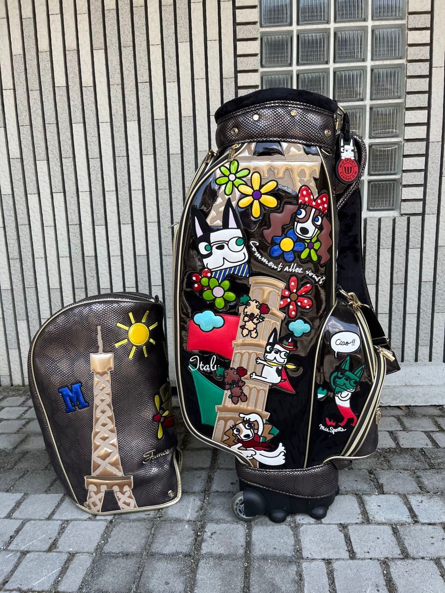激レア 美品 MU SPORTS キャディバッグ キャラクター 5周年記念 激レア 美品 MU SPORTS キャディバッグ キャラクター 5周年記念