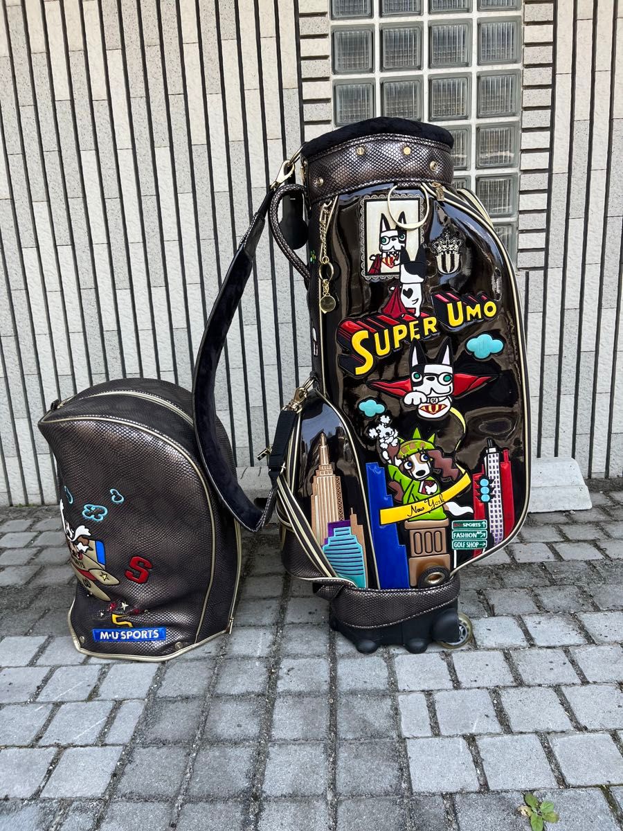 激レア 美品 MU SPORTS キャディバッグ キャラクター 5周年記念 激レア 美品 MU SPORTS キャディバッグ キャラクター 5周年記念