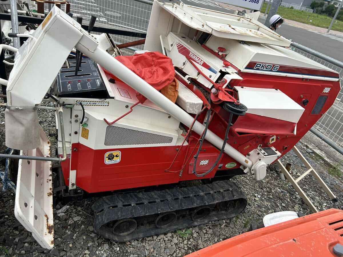 ヤンマー ハーベスタ PKD6 脱穀機 クローラー ディーゼル セルスタート 結束機付き こぎ胴 6馬力 中古品 宮城県角田市発(車体)|売買されたオークション情報、Yahoo!オークション(旧ヤフオク!) の商品情報をアーカイブ公開 - オークファン(aucfan.com)