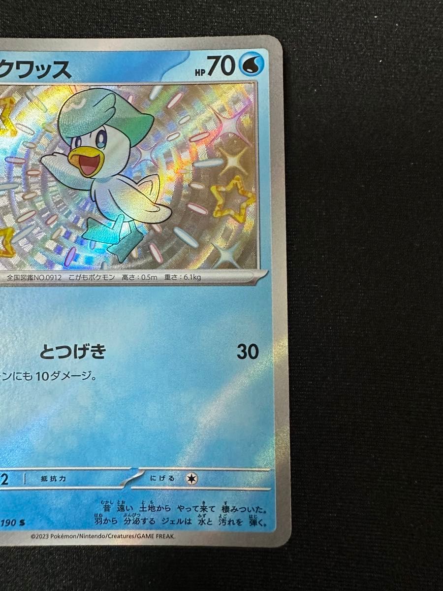 ポケモンカード クワッス sv4a 224/190 S シャイニートレジャー ポケモンカード クワッス sv4a 224/190 S シャイニートレジャー