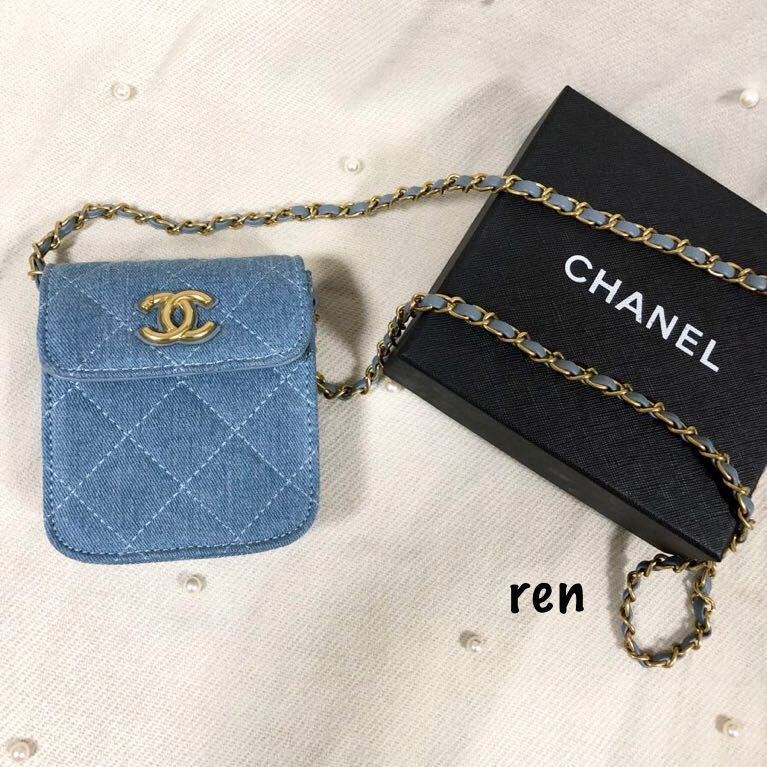 新品 CHANEL シャネル ノベルティ デニム ショルダーバッグ ミニ 新品 CHANEL シャネル ノベルティ デニム ショルダーバッグ ミニ