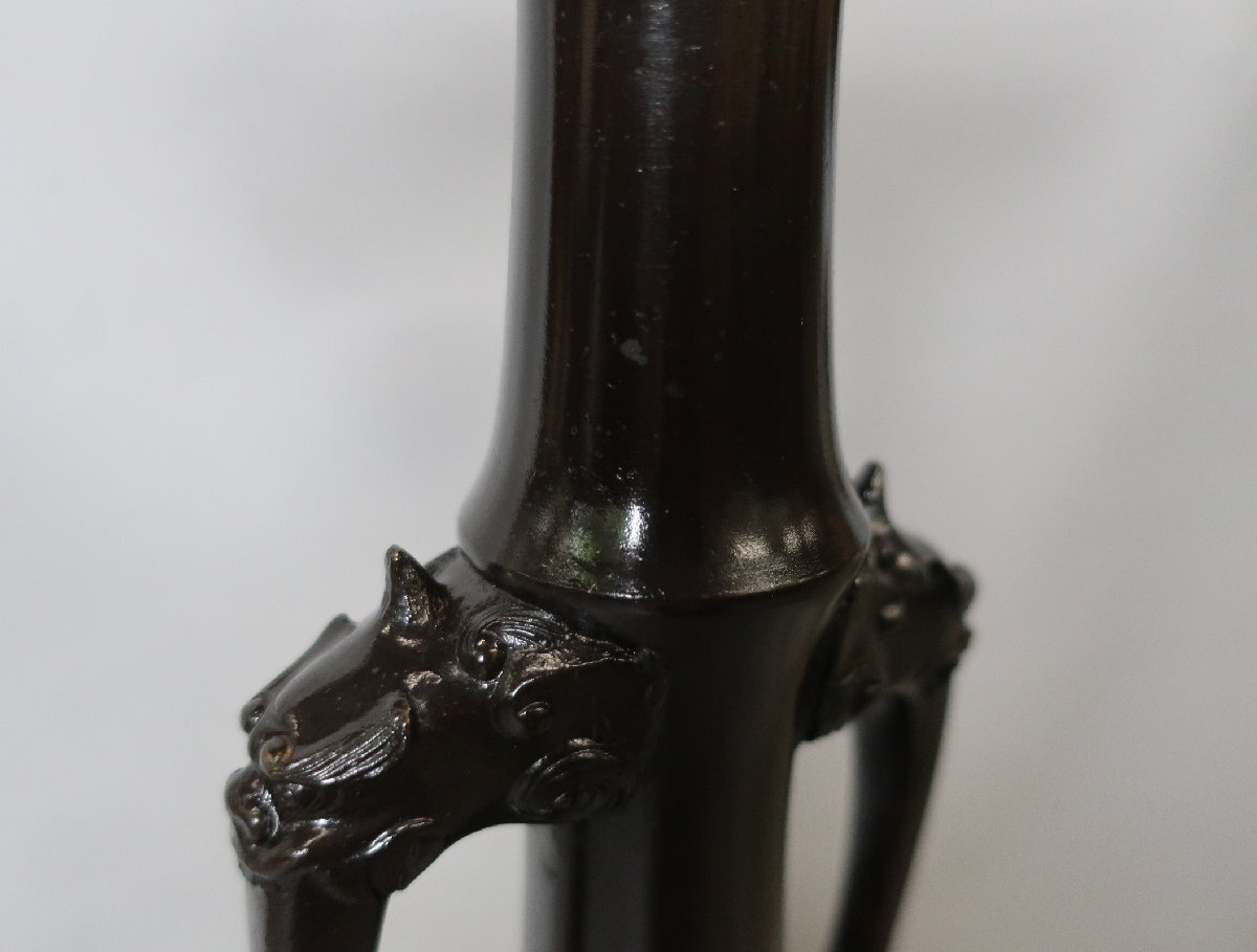倉庫整理品】灯立 タレカブラ 1本 仏具 K-1346 倉庫整理品】灯立 タレカブラ 1本 仏具 K-1346