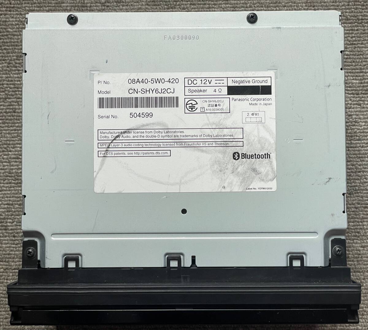 ホンダ 純正ナビ Gathersギャザズ VXM-175VFi(Panasonic製/7 ホンダ 純正ナビ Gathersギャザズ VXM-175VFi(Panasonic製/7