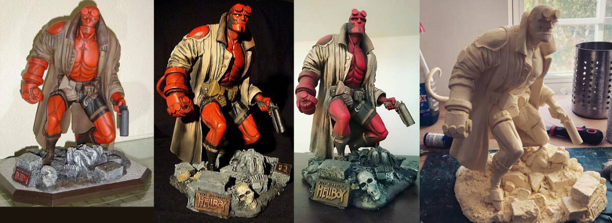 ■ヘルボーイ HELLBOY 世界限定 大型ガレージキット 未組立 Yahoo!オークション - ヘルボーイ HELLBOY 世界限定 大型