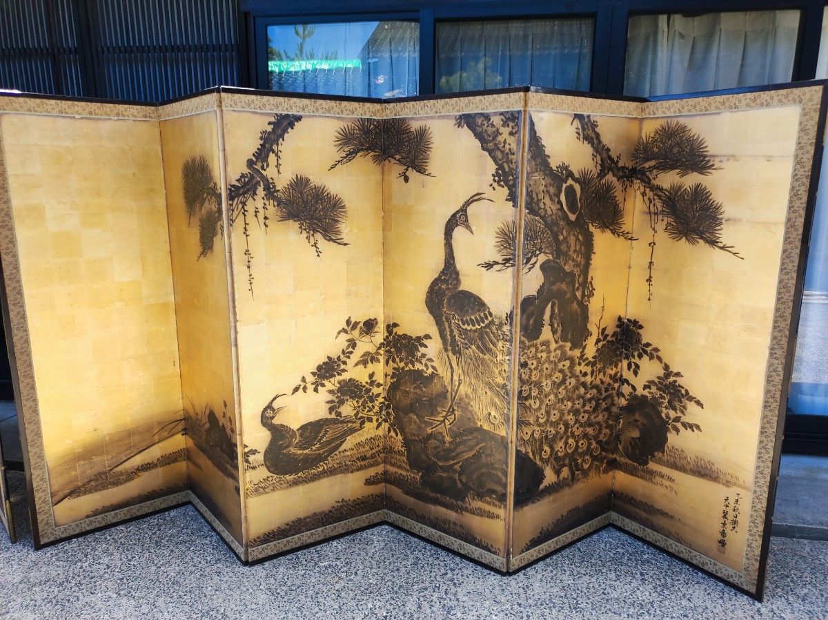 屏風 日本画 ミニ屏風 金屏風 衝立 インテリア 工芸画 屏風 日本画 ミニ屏風 金屏風 衝立 インテリア 工芸画