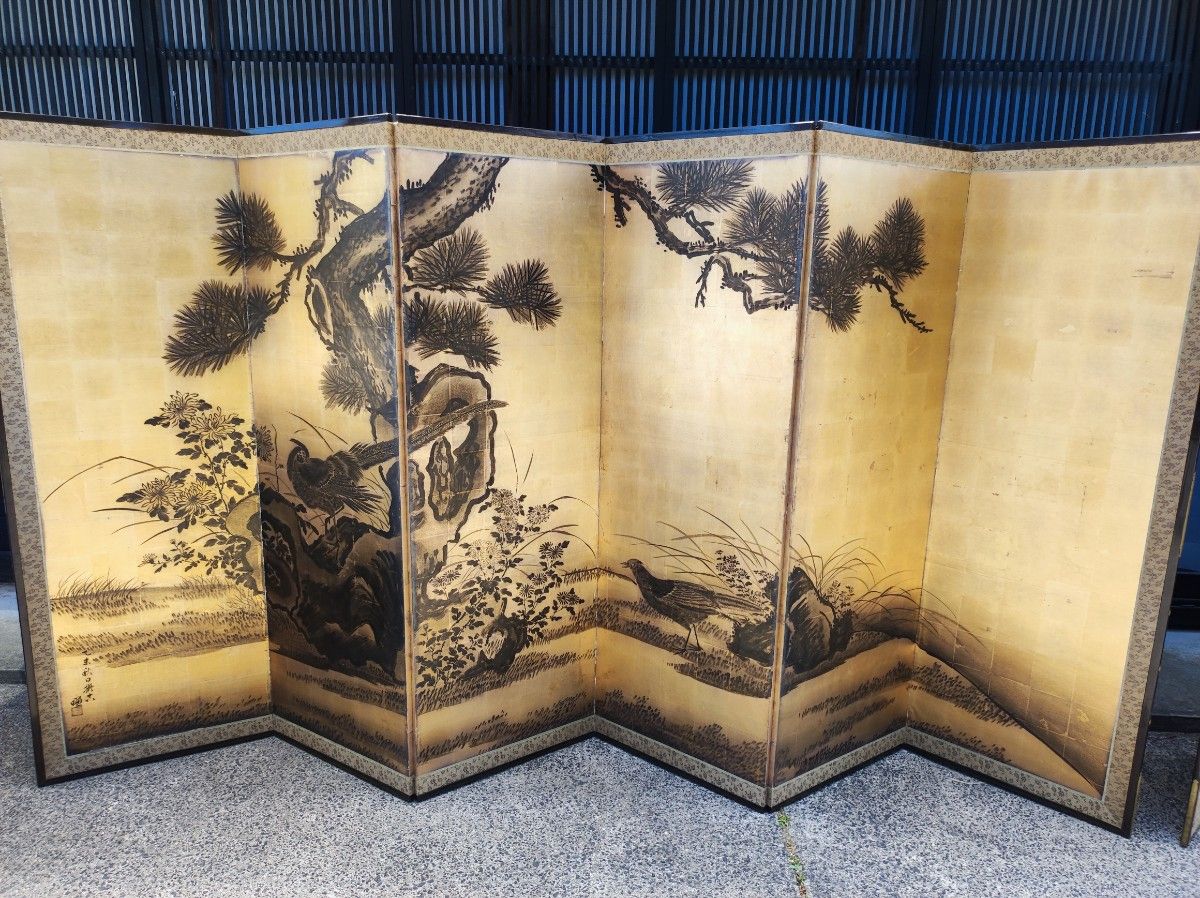 屏風 日本画 ミニ屏風 金屏風 衝立 インテリア 工芸画 屏風 日本画 ミニ屏風 金屏風 衝立 インテリア 工芸画