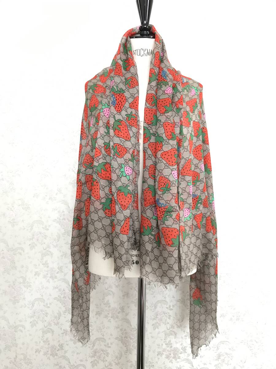 GUCCI グッチ モダールシルク ストロベリー イチゴ いちご×GG GUCCI グッチ モダールシルク ストロベリー イチゴ いちご×GG