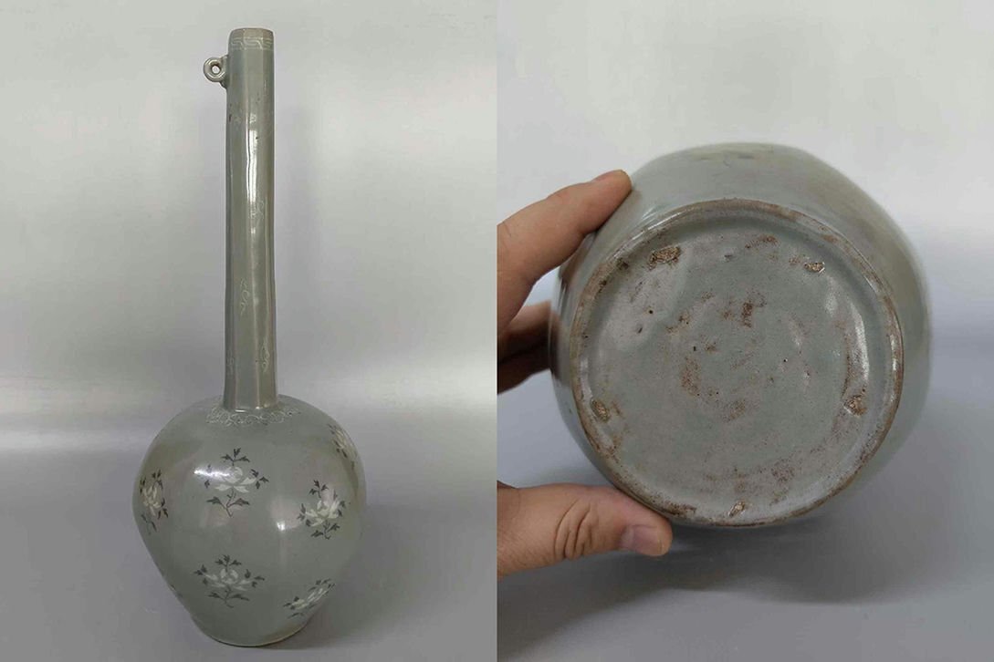 □観心・時代旧蔵□C12195朝鮮珍品 朝鮮 高麗磁 朝鮮古陶磁器 □観心・時代旧蔵□C12195朝鮮珍品 朝鮮 高麗磁 朝鮮古陶磁器