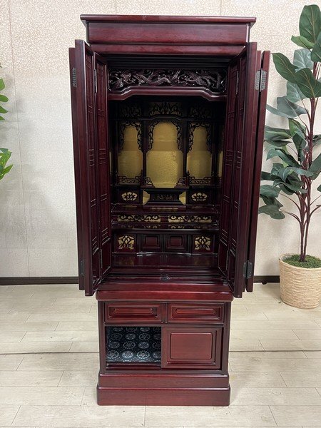 綺麗【 御仏壇 豪華絢爛 桜 透かし彫り お仏壇 仏壇 505×460×1300mm 綺麗【 御仏壇 豪華絢爛 桜 透かし彫り お仏壇 仏壇 505×460×1300mm