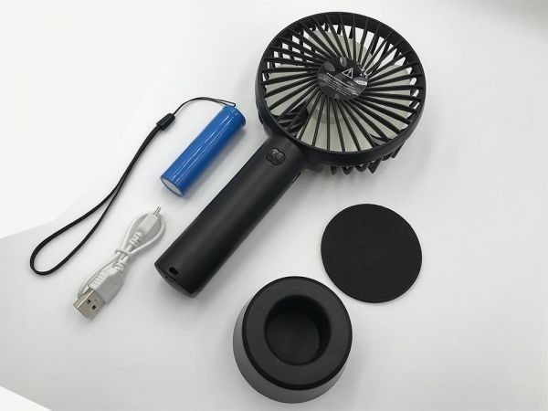 [ green - electric fan ]*. middle . measures travel and so on convenience.!* USB electric fan rechargeable handy fan desk electric fan small size light weight 3 -step adjustment travel 