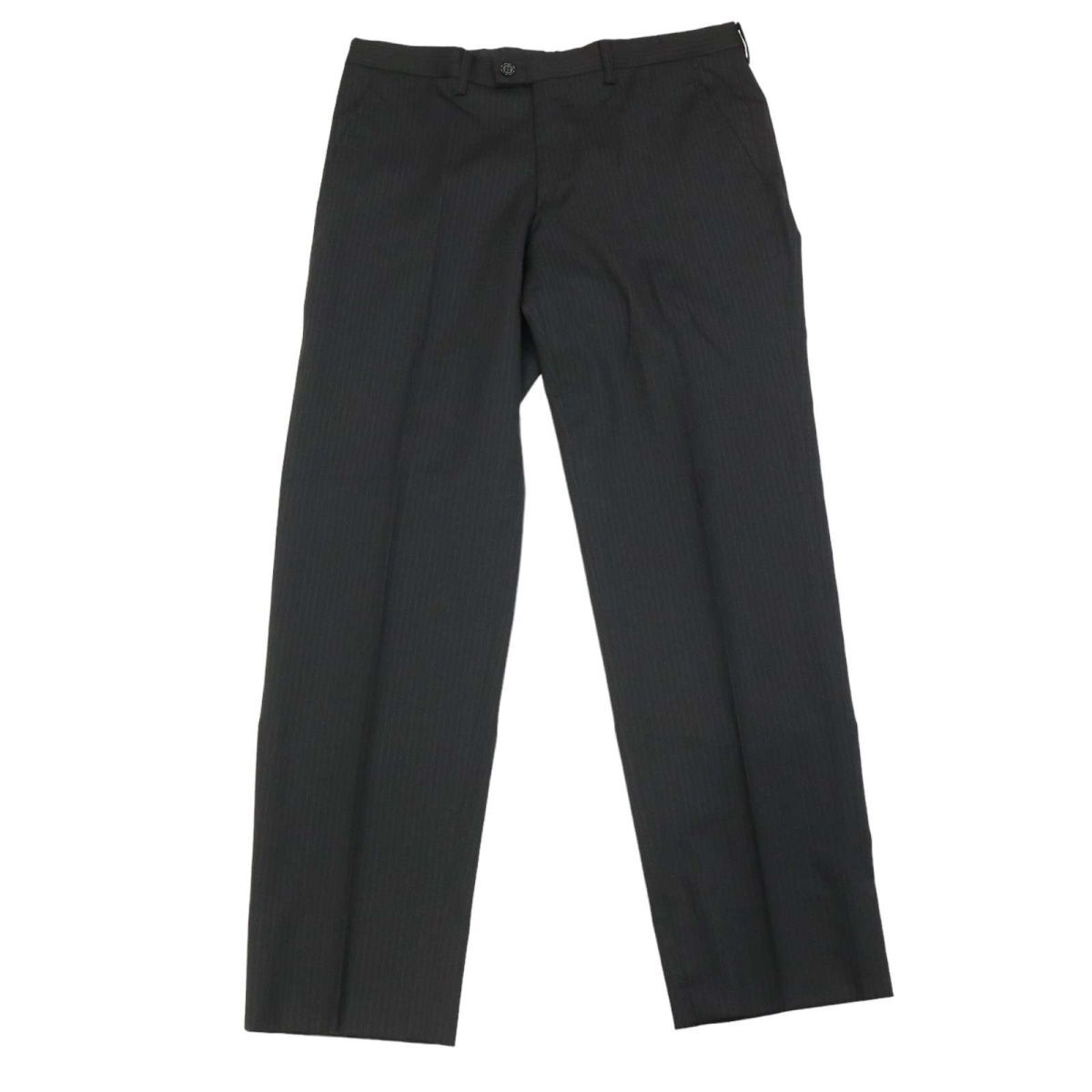 RedmesS MEN'S BIGI メンズビギ 通年 総里★ ストライプ セットアップ スーツ Sz.2/3　メンズ 黒 ビジネス　I4T02069_6#O