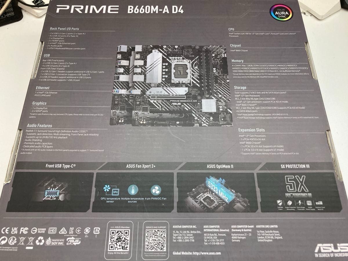 ASUS PRIME B660M-A D4 INTEL マザーボード|Yahoo!フリマ(旧 ASUS PRIME B660M-A D4 INTEL マザーボード|Yahoo!フリマ(旧