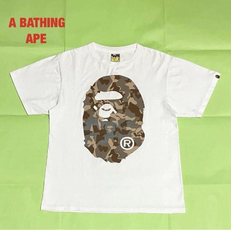 人気】A BATHING APE アベイシングエイプ ロゴTシャツ デカロゴ 人気】A BATHING APE アベイシングエイプ ロゴTシャツ デカロゴ