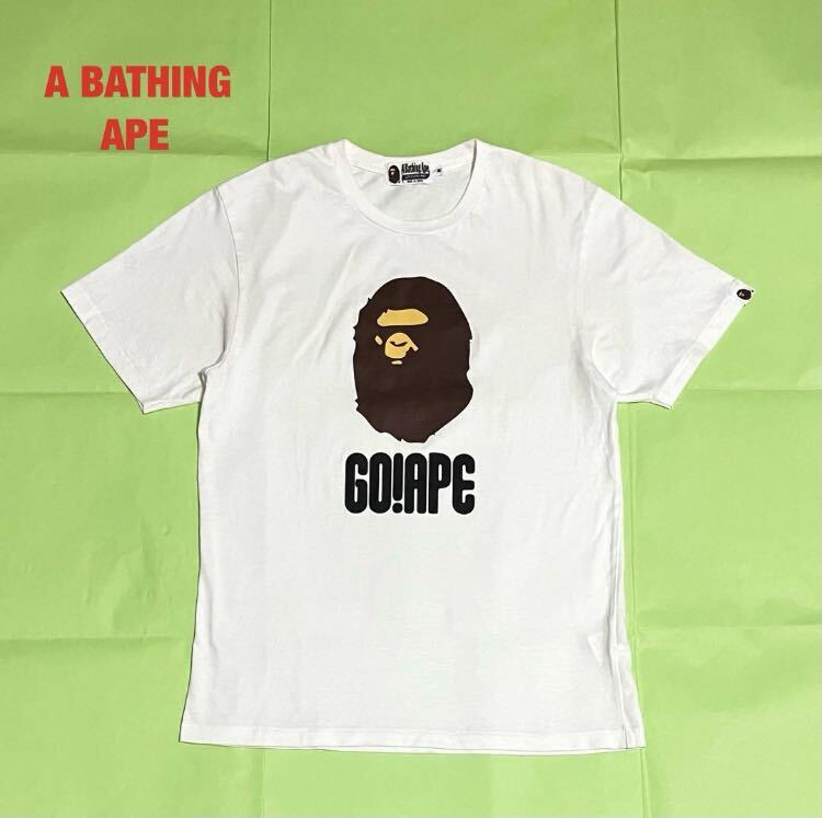 人気】A BATHING APE アベイシングエイプ ロゴTシャツ 大猿 人気】A BATHING APE アベイシングエイプ ロゴTシャツ 大猿