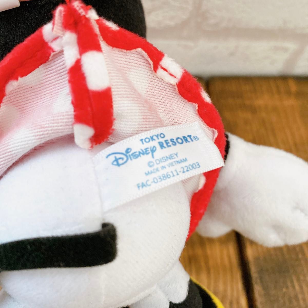 ディズニー ミニー ぬいぐるみバッジ ノーマル 水玉 定番 ディズニー ミニー ぬいぐるみバッジ ノーマル 水玉 定番