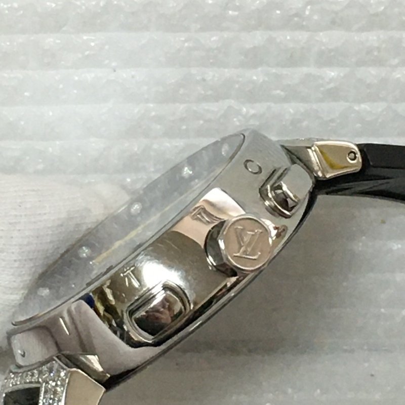 人気ブラドン 1円 Q11BK ヴィトン LOUISVUITTON ETA機 良品 電池交換済 ルイ・ヴィトン