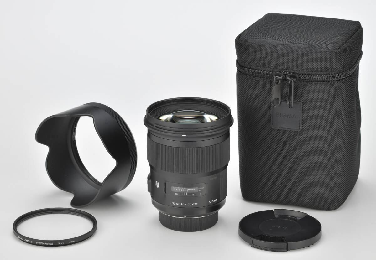 シグマ SIGMA 50mm F1.4 DG HSM Art ニコン用 保護フィルター付 シグマ SIGMA 50mm F1.4 DG HSM Art ニコン用 保護フィルター付
