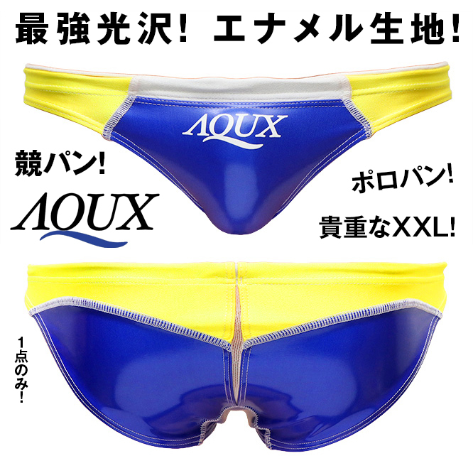 AQUX 競パン ポロパン 水着 スイムウェア 青 XXLサイズ|Yahoo AQUX 競パン ポロパン 水着 スイムウェア 青 XXLサイズ|Yahoo
