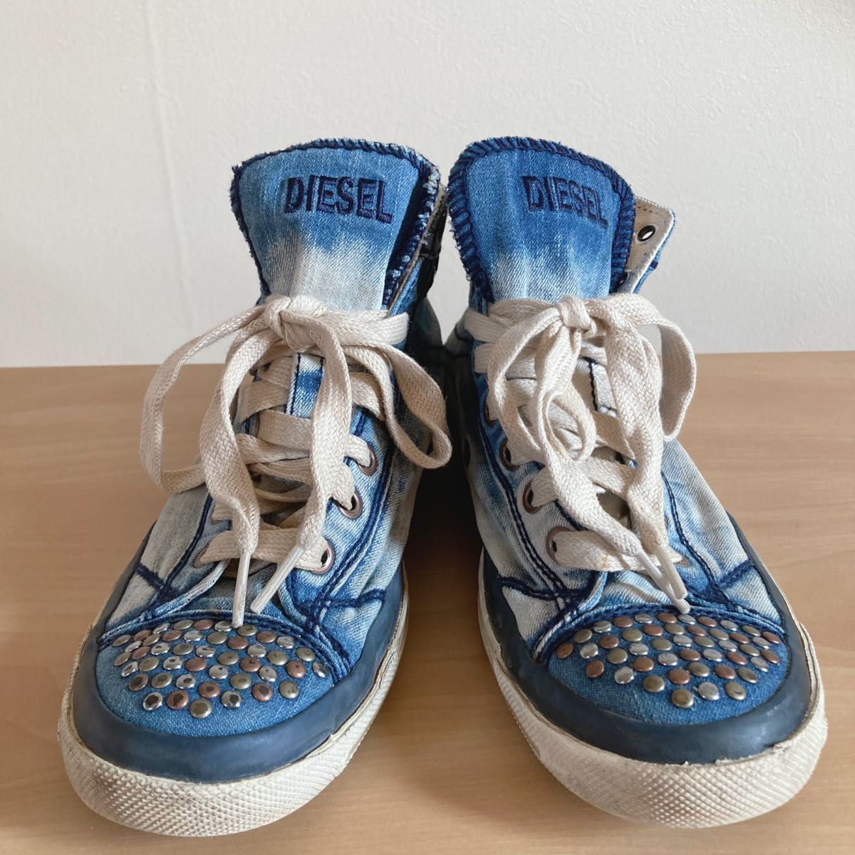 超美品 DIESEL ディーゼル ハイカット スニーカー デニム